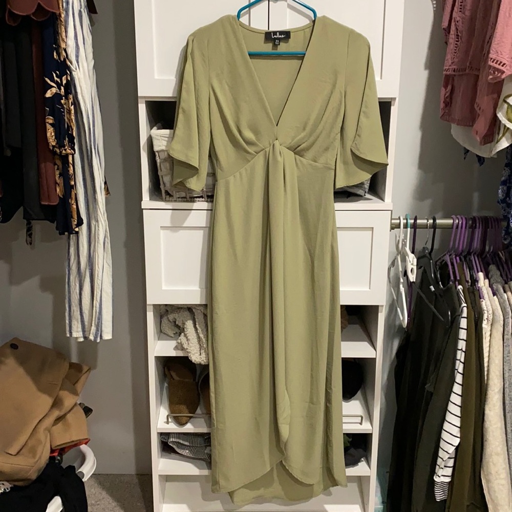 Sage green dress